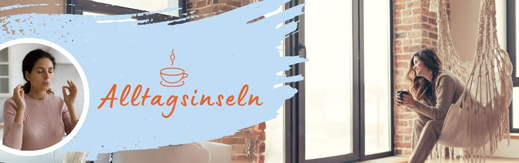 entspannte Frau im Sessel / Alltagsinseln